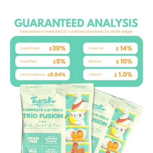Twissk Twinkle Trio Fusion Cat Food - Duck, Chicken & Pear (Trial Pack) Pack of 2